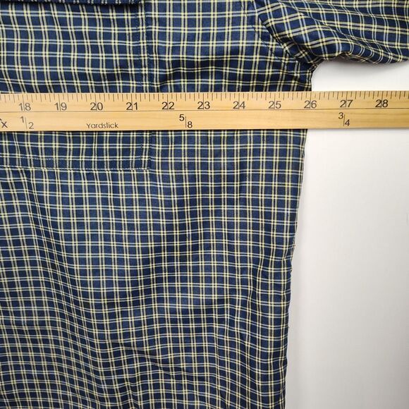 Ecko Button-Up Shirt Men's XL Blue/Yellow Plaid Short Sleeves Collared - Picture 6 of 10